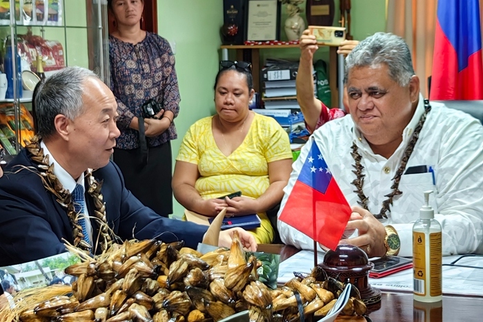 馬有祥訪(fǎng)問(wèn)薩摩亞